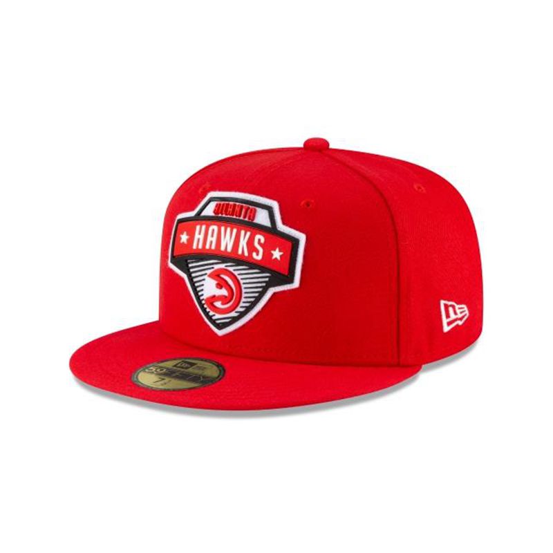 NBA Atlanta Hawks Tip Off Edition 59Fifty Fitted (IBP2806) - Red New Era Caps